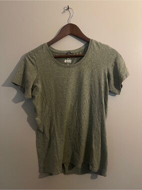 REI Women's Heather Green Short Sleeve Tee, Women’s size S